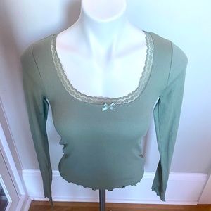 Forever 21 army green top